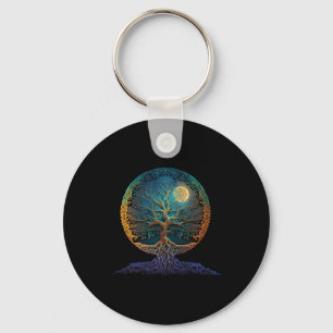 Tree Of Life Yoga Zen Namaste Meditation _1 Key Ring