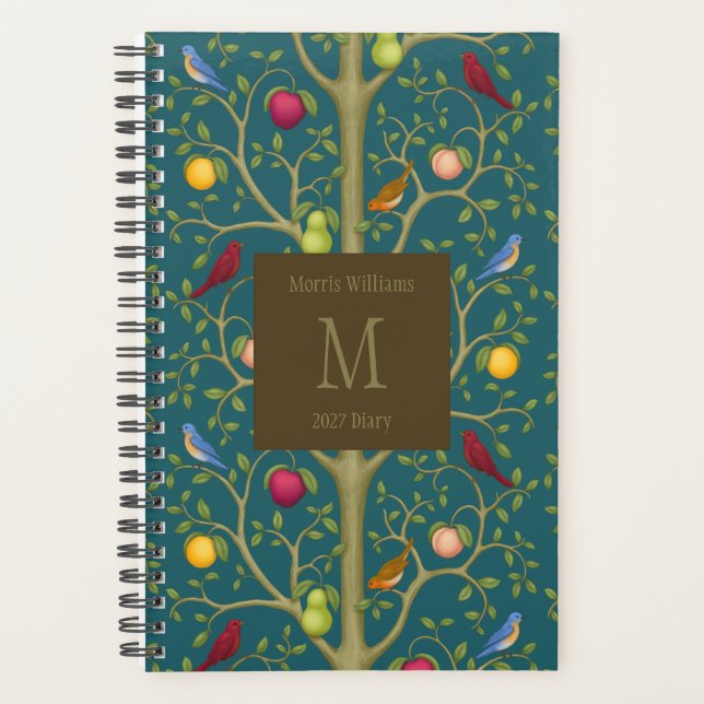 Tree of Living Treasures Monogrammed 5.5x8.5 Planner (Front)