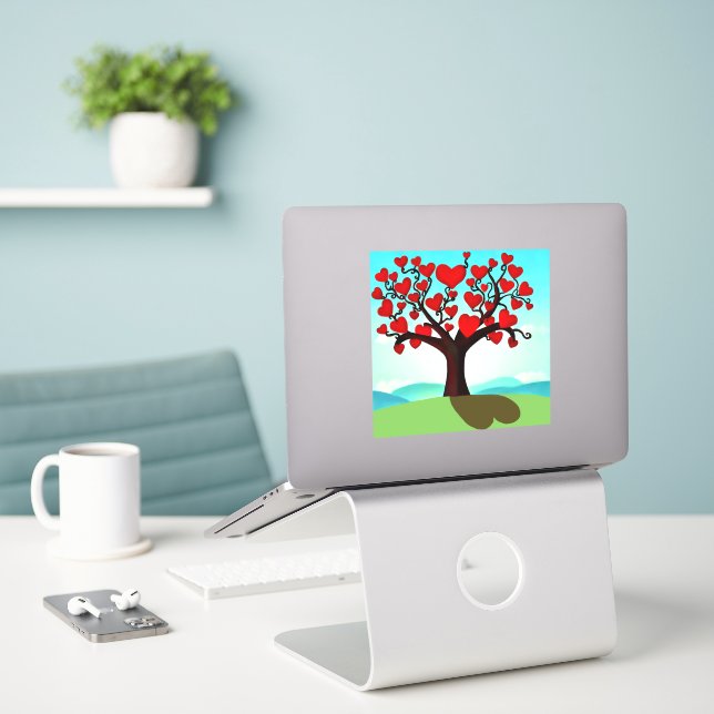 Tree of love (Laptop On Desk)