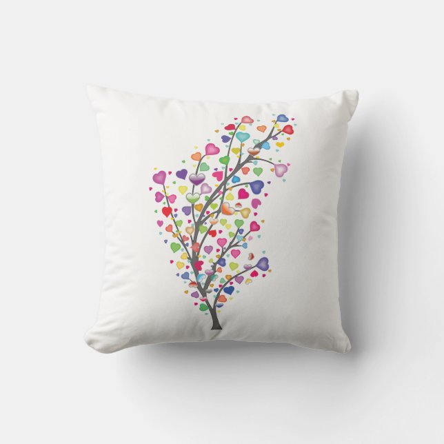 Tree of Love and Harmony Cushion (Front)