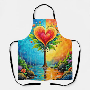 Tree of Love and Life Design Apron