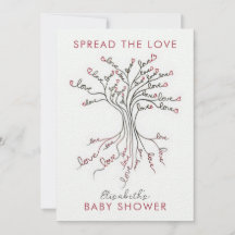 Tree of Love Meaningful Personalised Baby Shower