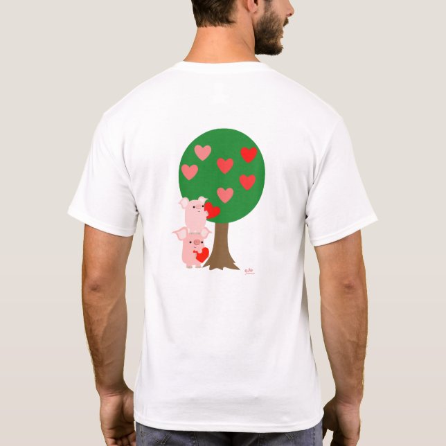 Tree of Love T-shirt simple (design on the back) (Back)