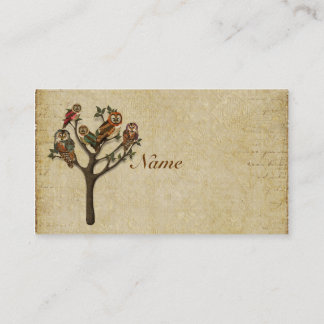 Tree of Owls Business Card/Tags Card