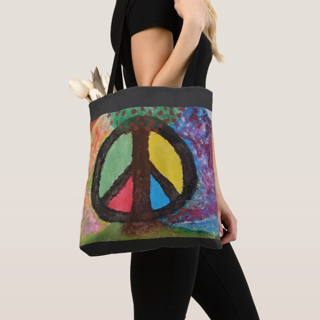 Tree of Peace Tote Bag (Close Up)