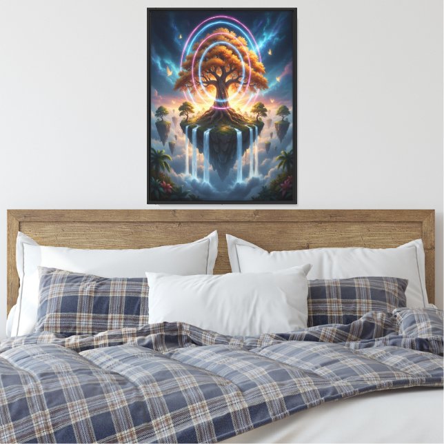 Tree of the Cosmos Canvas Print (Insitu(Bedroom))