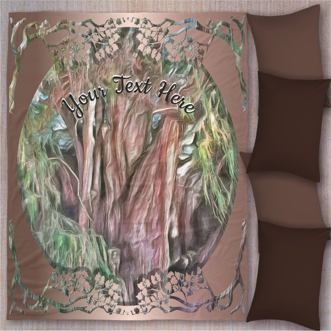 Tree of Tule Oaxaca OAX1 Fleece Blanket (Creator Uploaded)