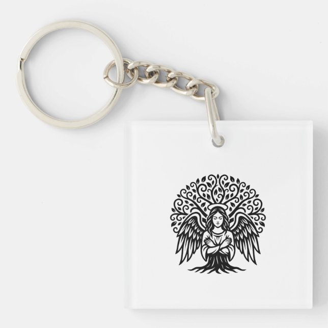 Tree of Wings Keychain (Front)