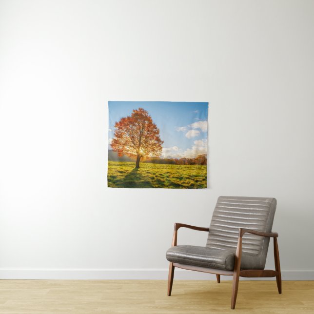 Tree on Fire Tapestry (In Situ (Horizontal))