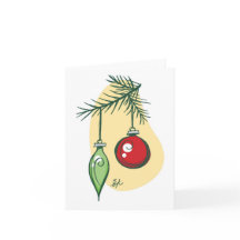 Tree Ornaments holiday card by Madsahara