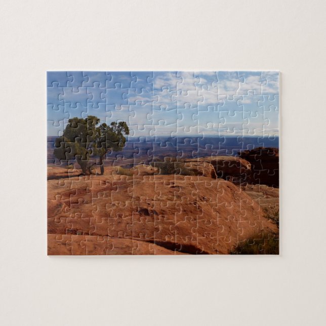 Tree Out of Red Rocks at Canyonlands National Park Jigsaw Puzzle (Horizontal)