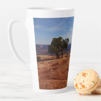 Tree Out of Red Rocks I at Canyonlands Latte Mug