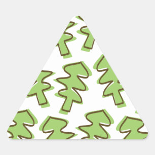 tree patterned triangle sticker