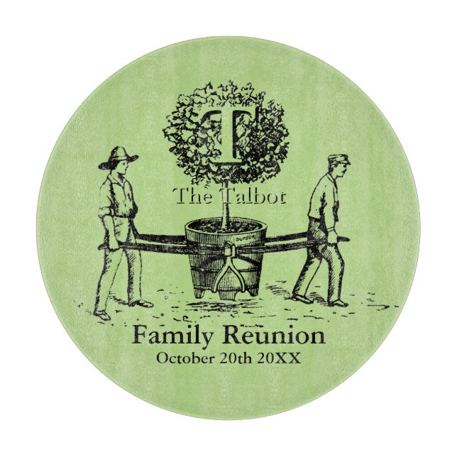 Tree Personalised Family Reunion Cutting Board (Front)