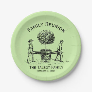 Tree Personalised Family Reunion Paper Plates