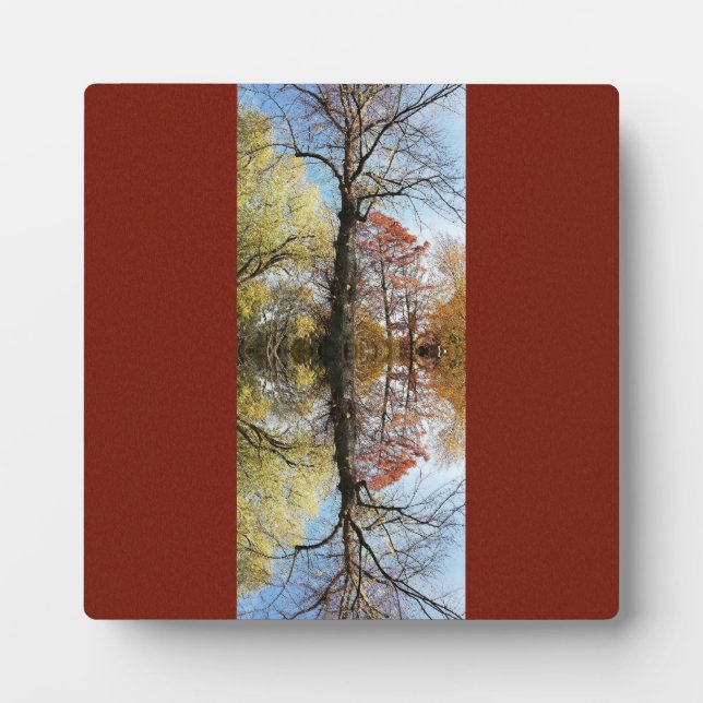 Tree photo mirrored plaque (Front)