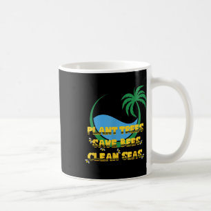Tree Planting Bee Protection Sea Cleaning Eco Coffee Mug