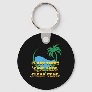 Tree Planting Bee Protection Sea Cleaning Eco Key Ring
