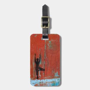 Tree Pose Yoga Girl Luggage Tag
