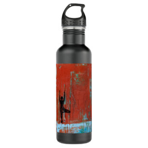 Tree Pose Yoga Girl Water Bottle