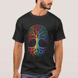 Tree Rainbow Life Pride LGBTQ Gay Flag Ally Cool A T-Shirt