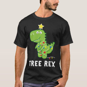 Tree Rex. Animal Pun Funny Dinosaur Christmas Paja T-Shirt