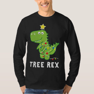 Tree Rex. Animal Pun Funny Dinosaur Christmas Paja T-Shirt