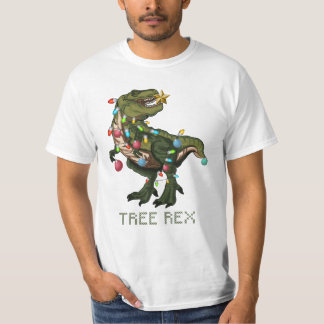 Tree Rex Christmas Dinosaur T-Shirt