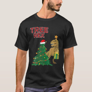 Tree Rex Dinosaur Christmas Costume Tree Gift T-Shirt