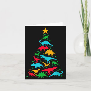 Tree Rex Dinosaur Dino Tree Christmas Tree Funny Card
