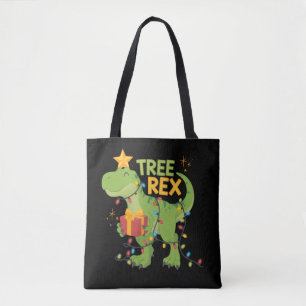 Tree Rex Dinosaur Family Christmas Group Matching  Tote Bag