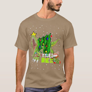 Tree Rex Dinosaur Pajamas Christmas Lights for Men T-Shirt