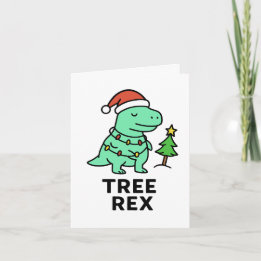 Tree Rex - Funny Christmas Card