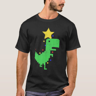 Tree Rex Funny Christmas Dinosaur Colour Xmas Paja T-Shirt