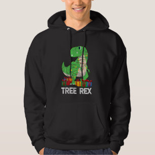Tree Rex Funny Dinosaur For Kids Christmas Tree T Hoodie