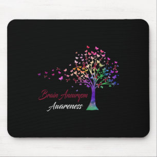 Tree Ribbon Brain Aneurysm Awareness  Mouse Pad
