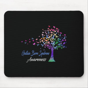 Tree Ribbon Guillain Byrre Syndrome Awareness  Mouse Pad