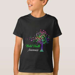 Tree Ribbon Mental Health Awareness T-Shirt