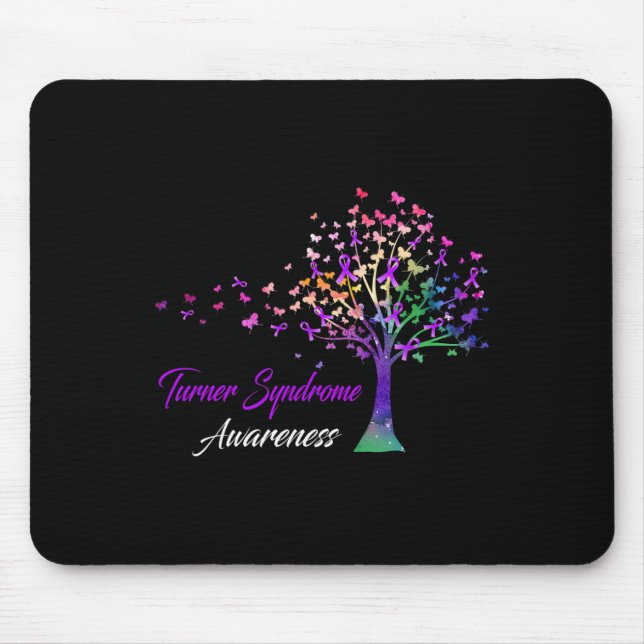 Tree Ribbon Turner Syndrome Awareness  Mouse Pad (Front)