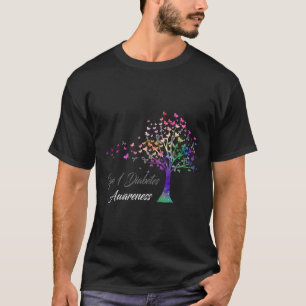 Tree Ribbon Type 1 Diabetes Awareness T-Shirt
