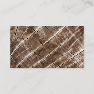 Tree Ring Wood Grain Texture Business Card