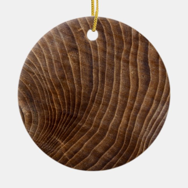 Tree rings ceramic tree decoration (Front)
