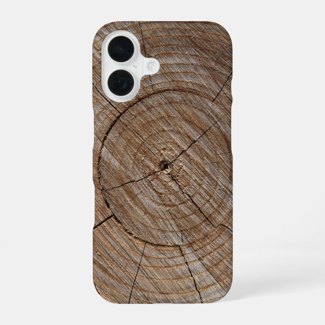 Tree Rings iPhone 16 Case (Back)