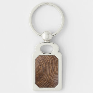 Tree rings key ring