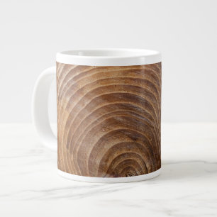 Tree rings large coffee mug