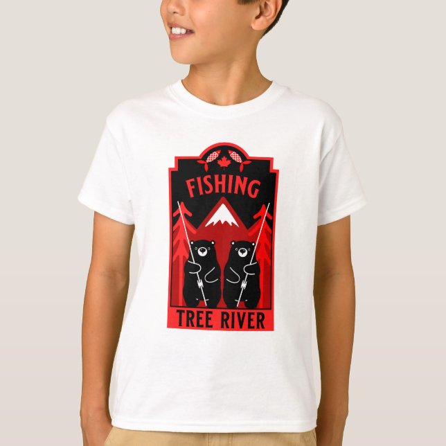 Tree River Fishing Canada T-Shirt (Front)