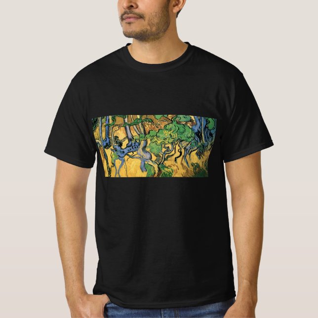 Tree Roots and Trunks by Vincent van Gogh T-Shirt (Front)