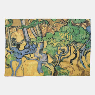 Tree Roots and Trunks by Vincent van Gogh Tea Towel