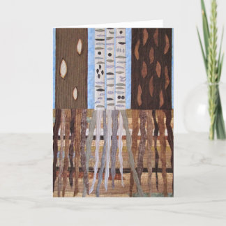 Tree Roots Art Quilt Card