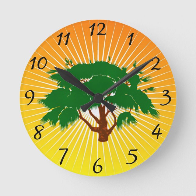 Tree Round Clock (Front)